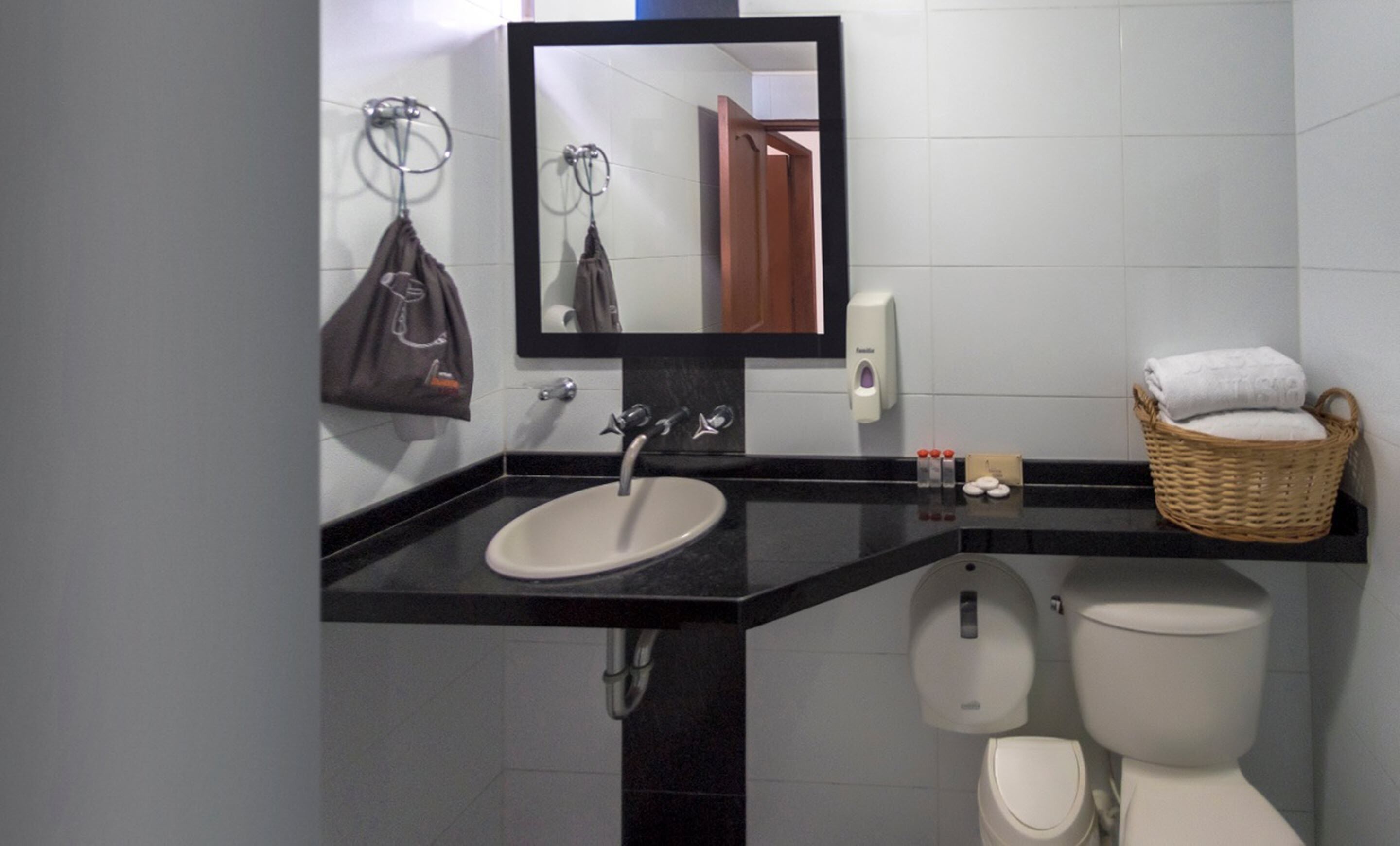 junior studio suite | bathroom | shower, free toiletries, hair dryer, towels