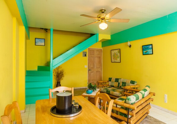 Premium Duplex, 1 Queen Bed | Living area - Caribbean Holiday Apartments (St. John's)