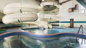 Indoor pool, open 8:30 AM to 9:00 AM, sun loungers