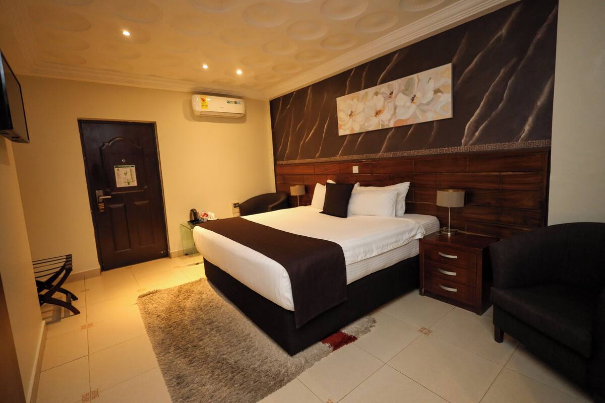 Chambre Double Deluxe pour 1 personne, 1 lit double | 1 chambre, literie de qualité supérieure, minibar