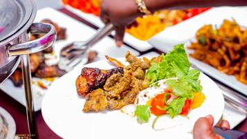 Daily buffet breakfast (GHS 250 per person)