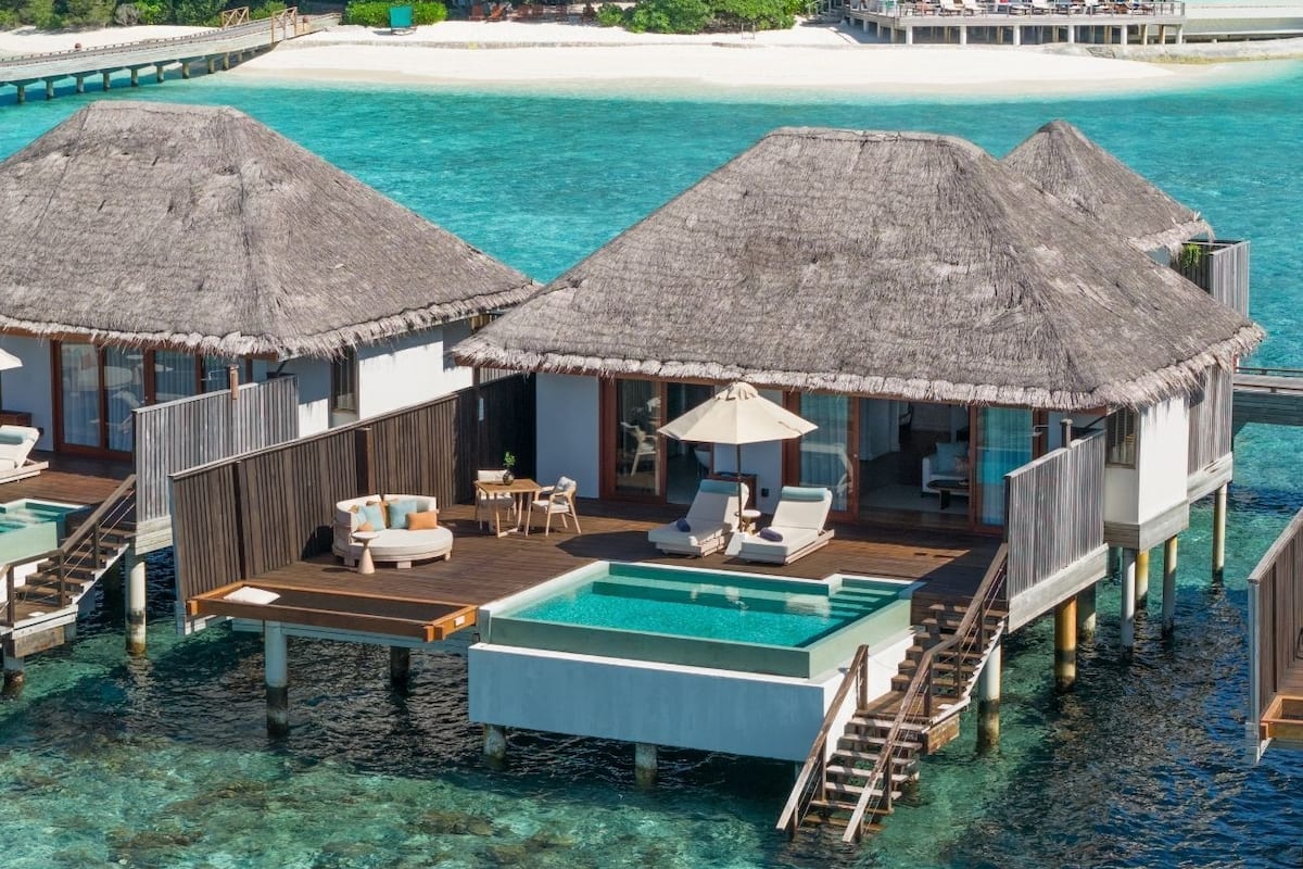 Overwater Pool Villa, Reef Access, Private Butler | Minibar, in-room safe, desk, laptop workspace