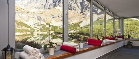 Vue sur les montagnes
