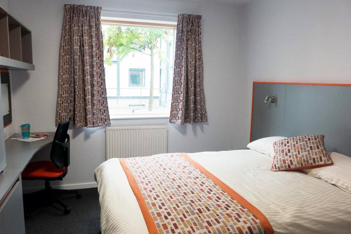 laptop workspace, iron/ironing board, free wifi, bed sheets