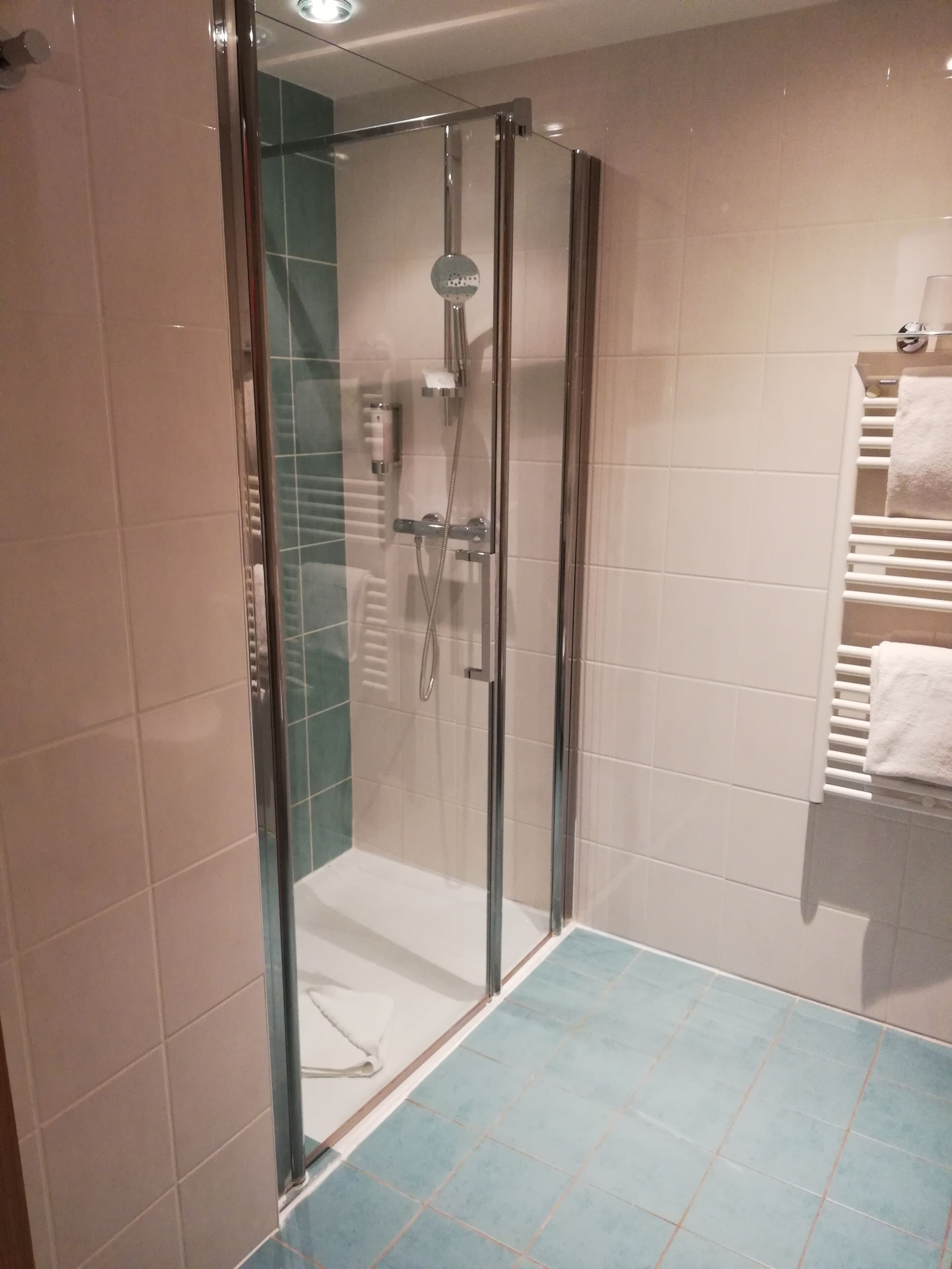 standard room, 1 single bed, non smoking | bathroom | shower, hydromassage showerhead, towels, soap