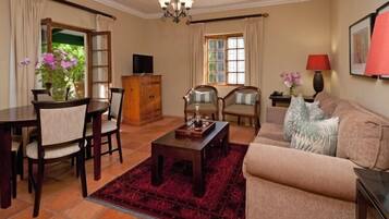 Cottage, 2 Bedrooms | Living area | 22-inch LED TV with satellite channels, TV