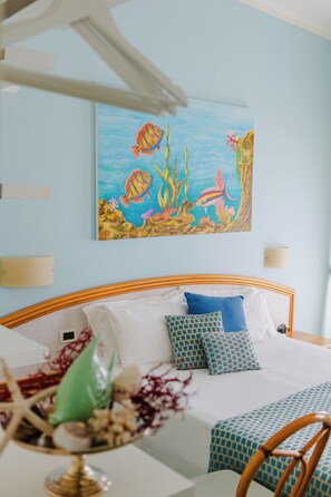 Double Room, Sea View | Minibar, in-room safe, desk, free WiFi - Grand Hotel Il Ninfeo (Gaeta)