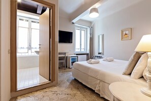 Classic Double Room, City View | Down duvets, in-room safe, desk, blackout curtains