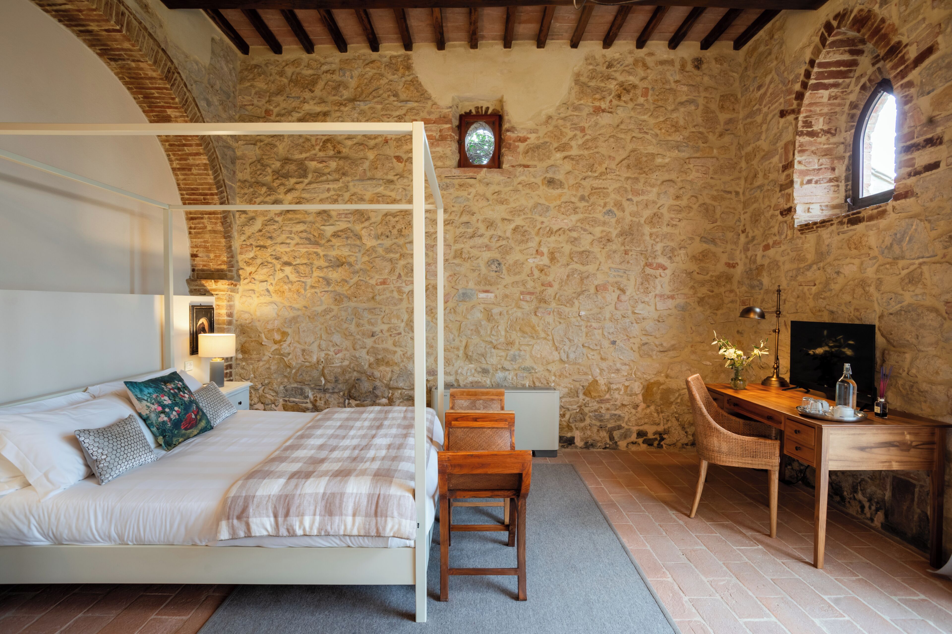 Habitació Deluxe, pati | Llençols italians de la marca Frette i roba de llit d'alta qualitat 