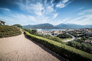 Vista a la playa o el mar