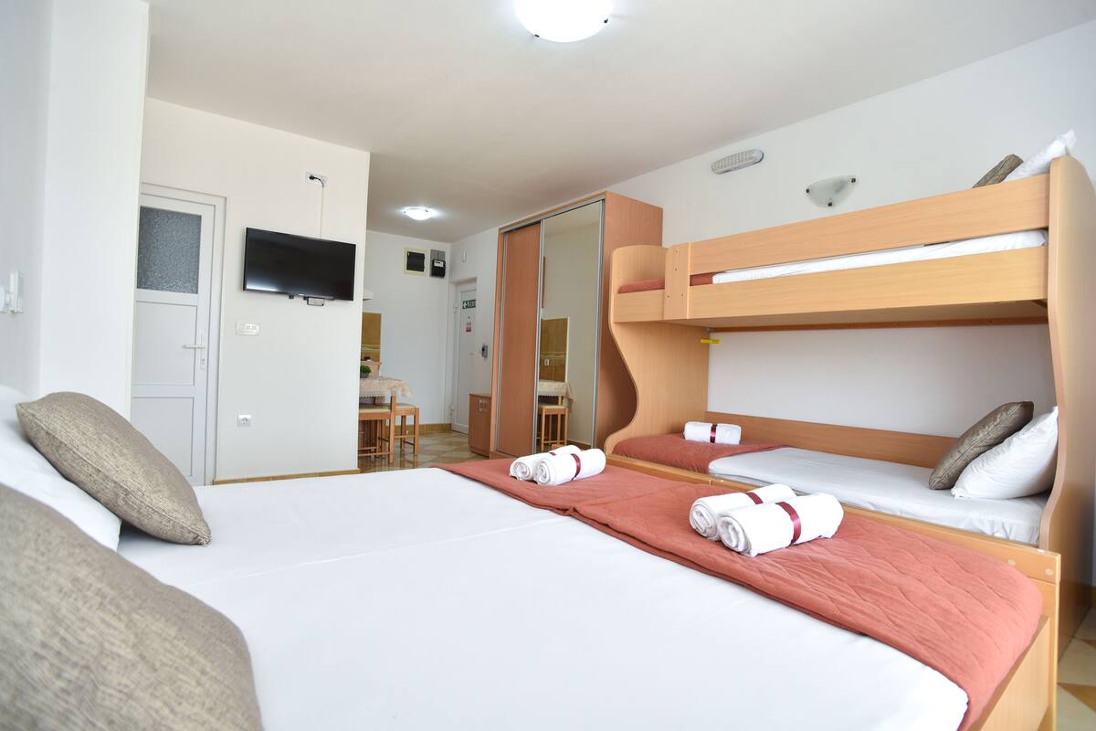 Luxury Studio, Terrace, Sea View (For 4 Persons) | Premium bedding, pillowtop beds, in-room safe, desk
