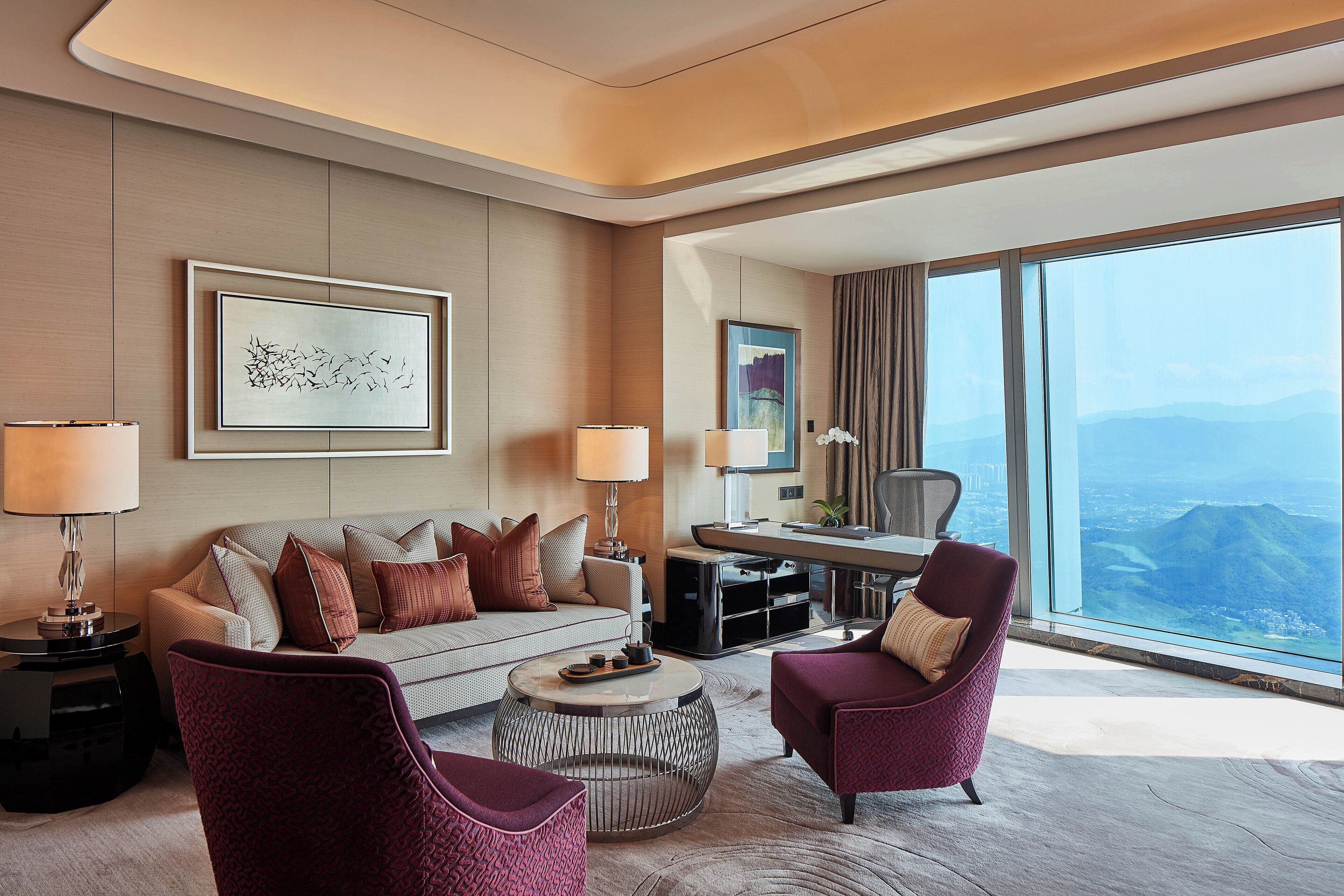 1 king bed,city view,caroline astor suite | living room | 46-inch lcd tv with digital channels, tv, ipad