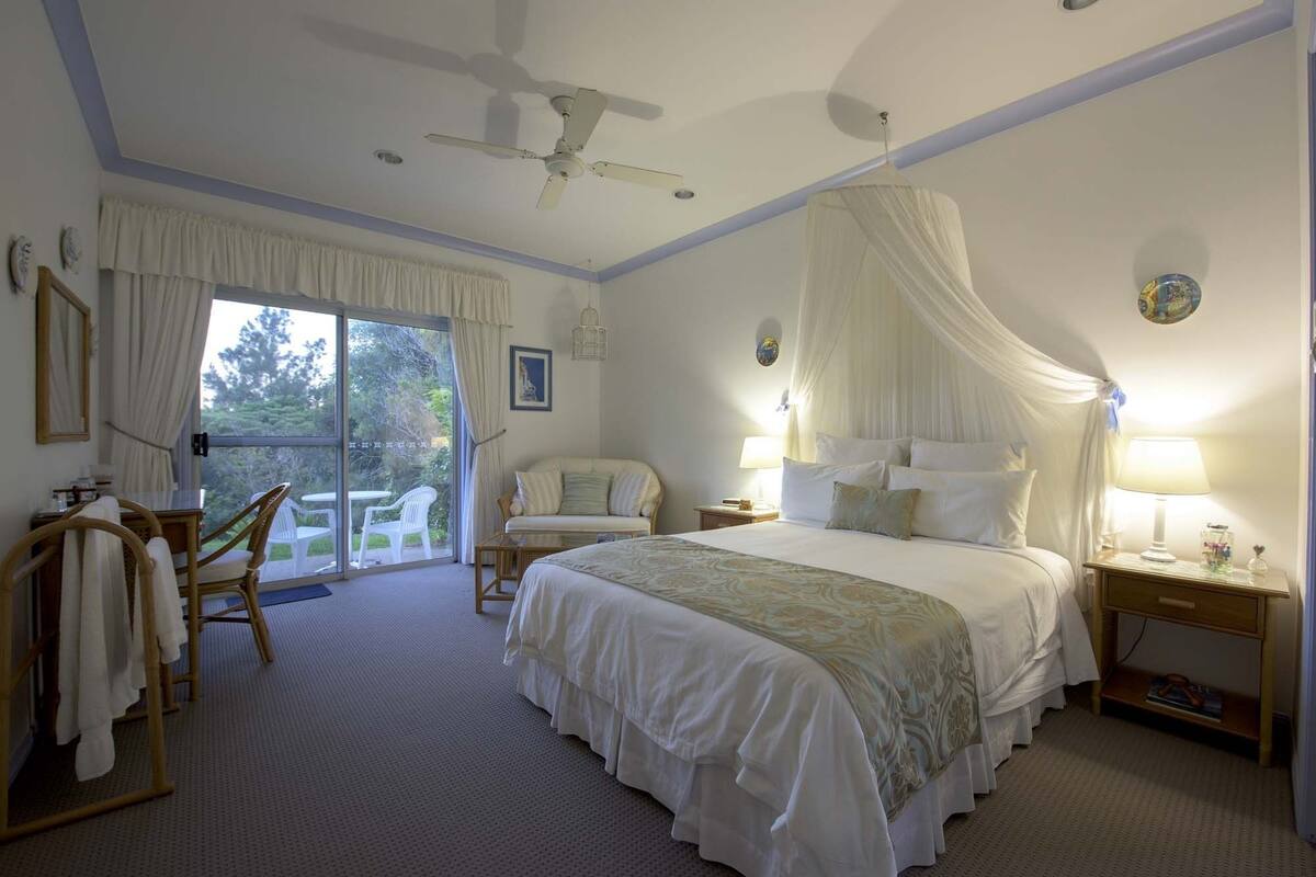 Luxury-Doppelzimmer, 1 King-Bett, Bergblick | Bettwäsche aus ägyptischer Baumwolle, hochwertige Bettwaren