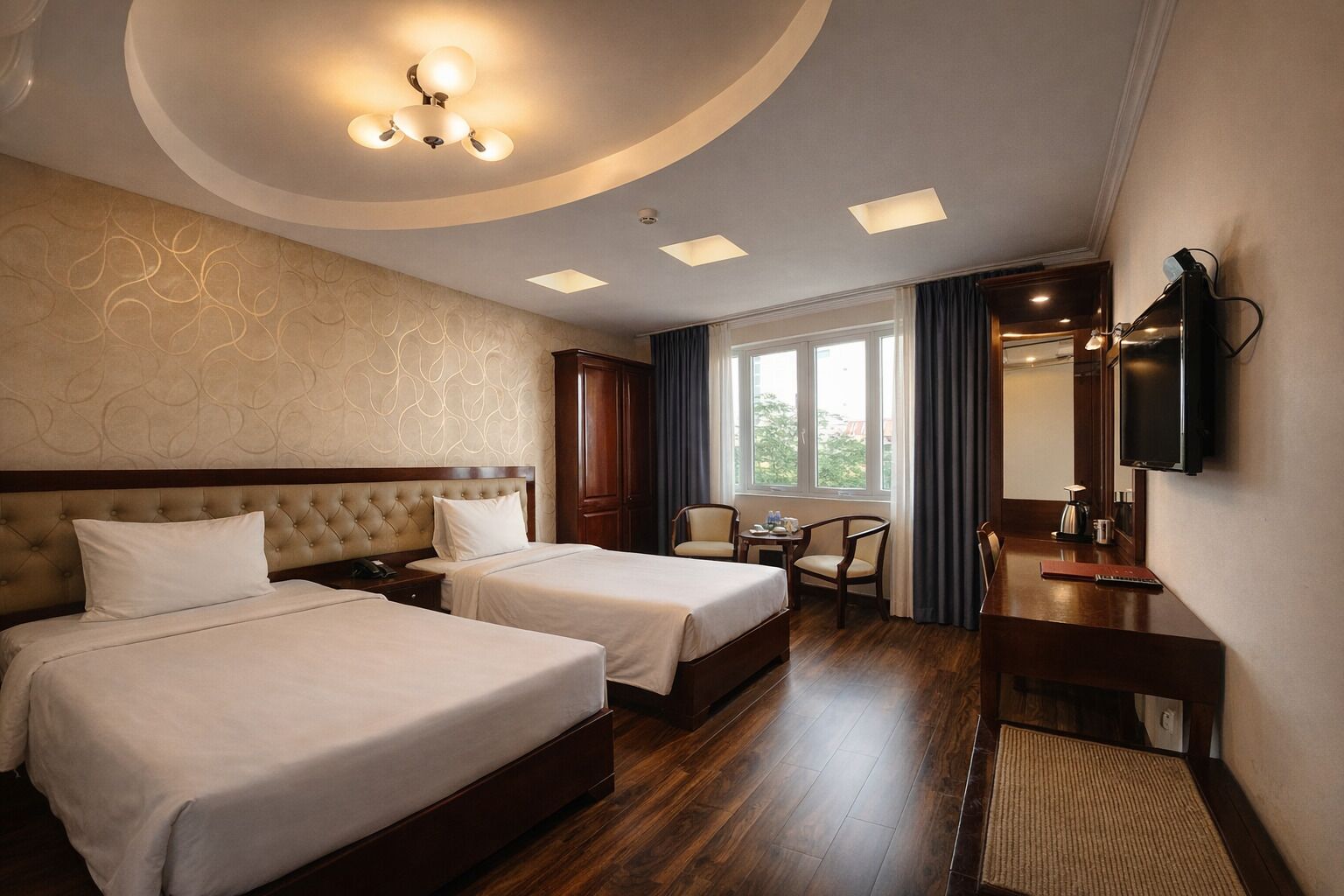 Phòng 2 giường đơn Deluxe (Window) | Minibar, két bảo mật tại phòng, truy cập Internet không dây miễn phí 