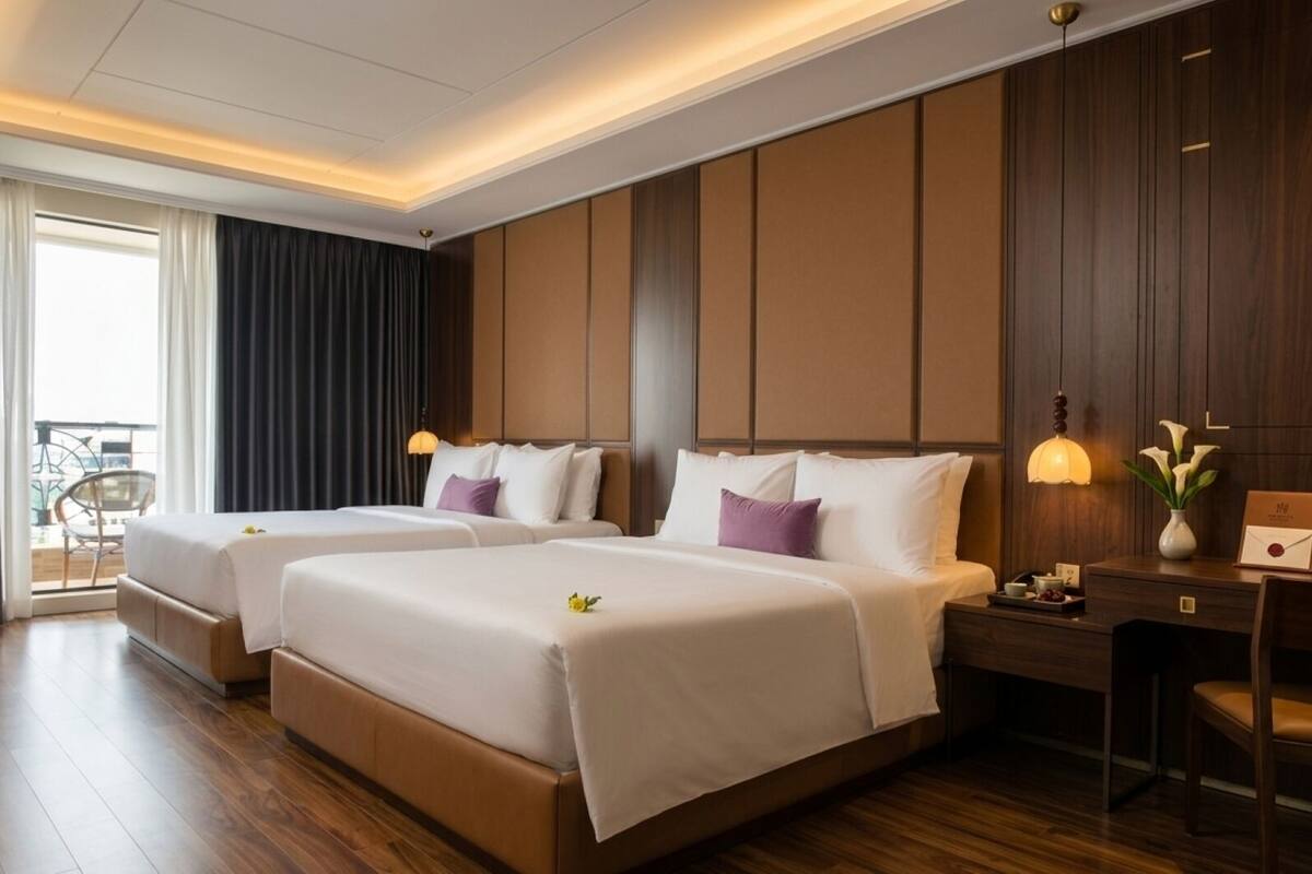 Studio Suite Junior | Bộ đồ giường cao cấp, minibar, két bảo mật tại phòng, bàn 