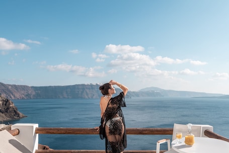 Honeymoon Suite | View from room. Caldera Premium Villas - Adults Only