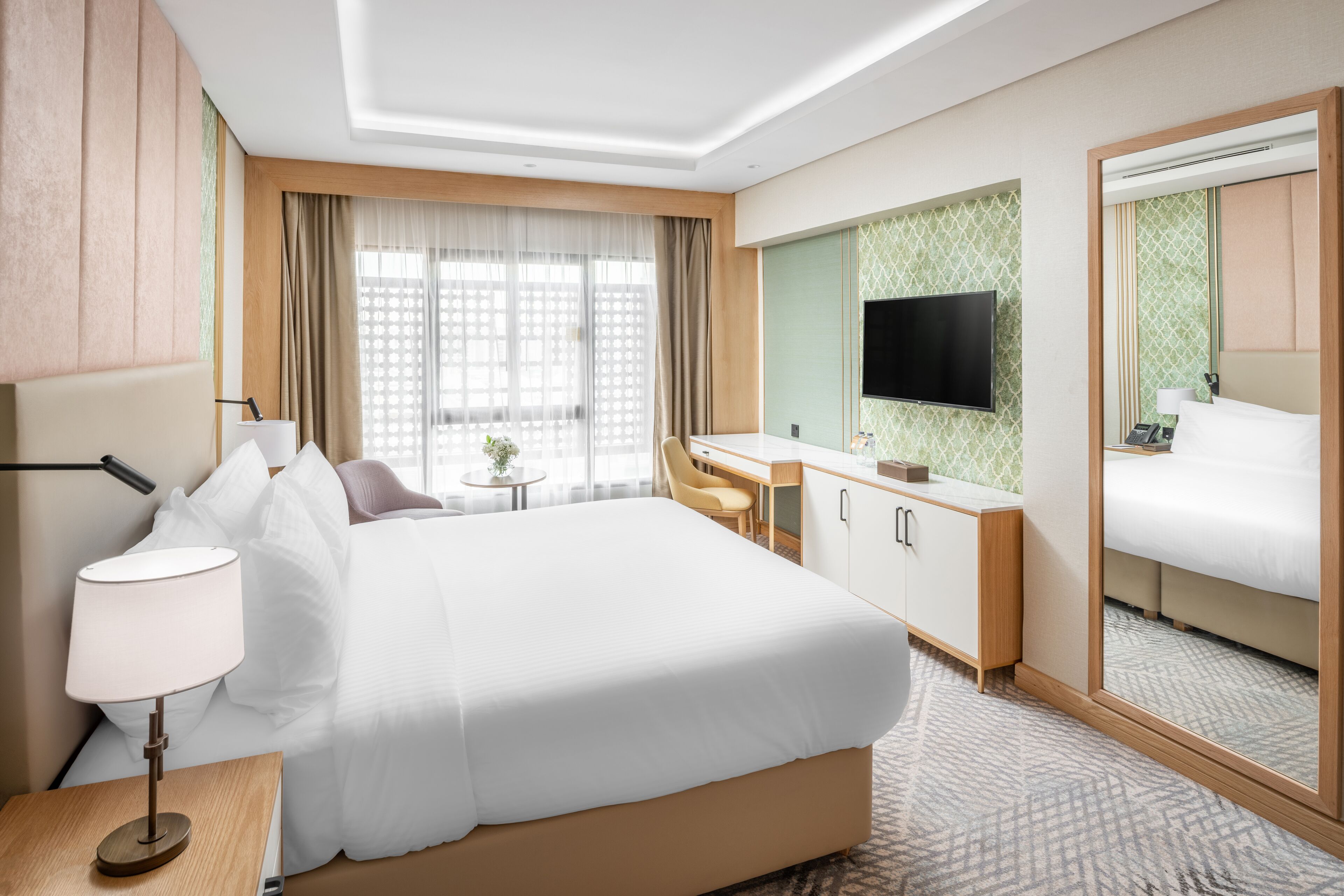 Free minibar, in-room safe, individually decorated