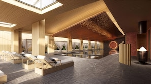 Couples treatment room(s), sauna, hot tub, steam room