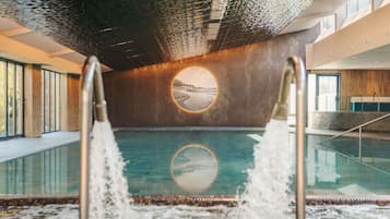 Indoor pool, outdoor pool, open 7:00 AM to 9:00 PM, free cabanas