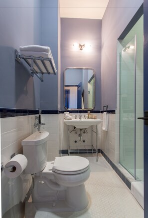Studio, 1 King Bed, Non Smoking, Connecting Rooms | Bathroom | Shower, free toiletries, hair dryer, bathrobes - Las Clementinas (Panama City)
