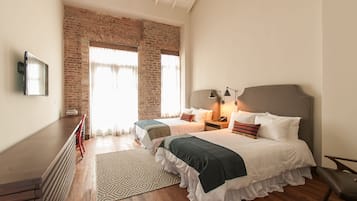 Studio, 2 Double Beds, Non Smoking, Connecting Rooms | Premium bedding, in-room safe, individually decorated