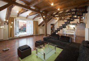 Family Apartment, 2 Bedrooms | Living area | LED TV