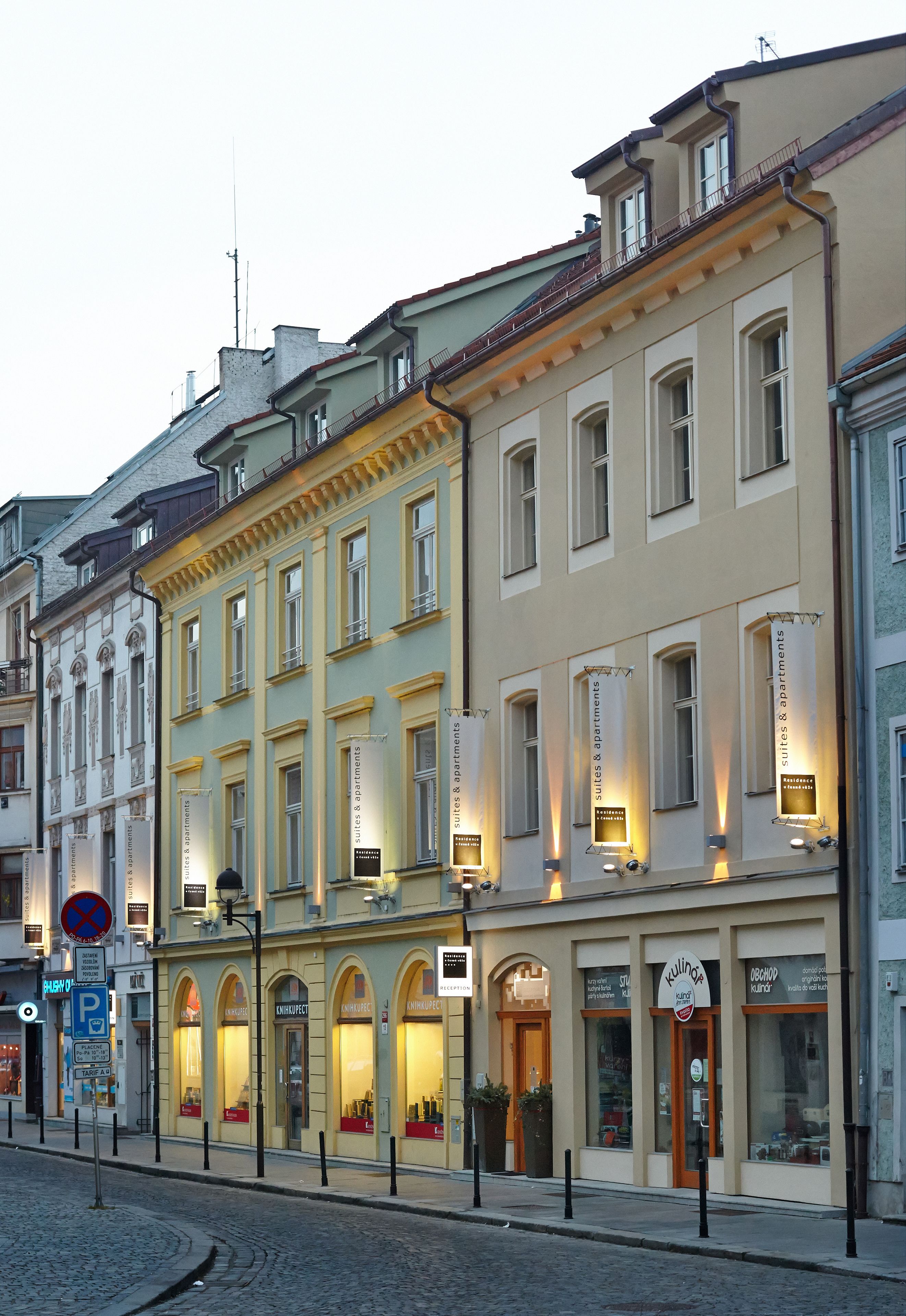 Front of property – evening/night