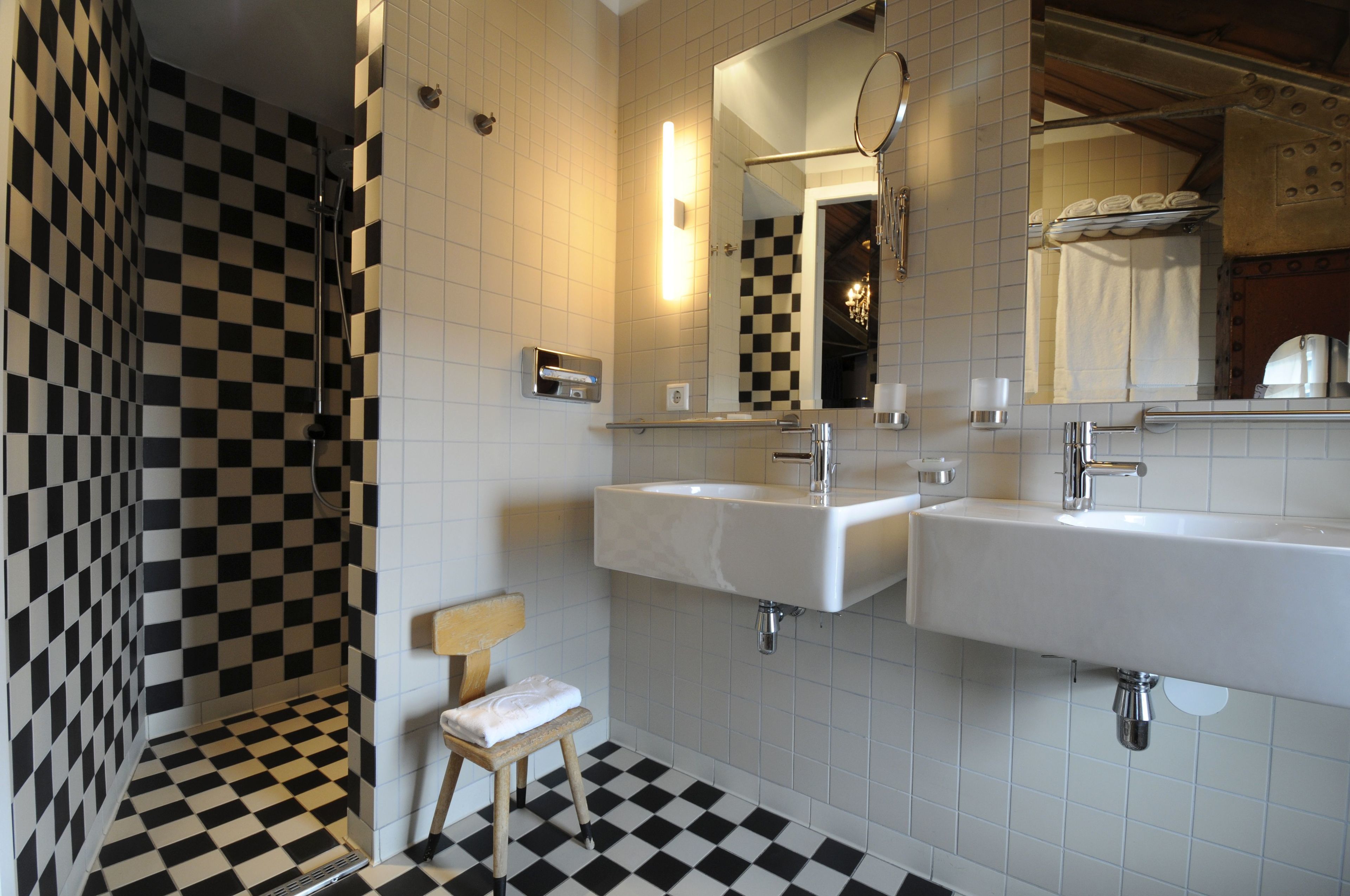 double room, tower | bathroom | rainfall showerhead, hair dryer, towels