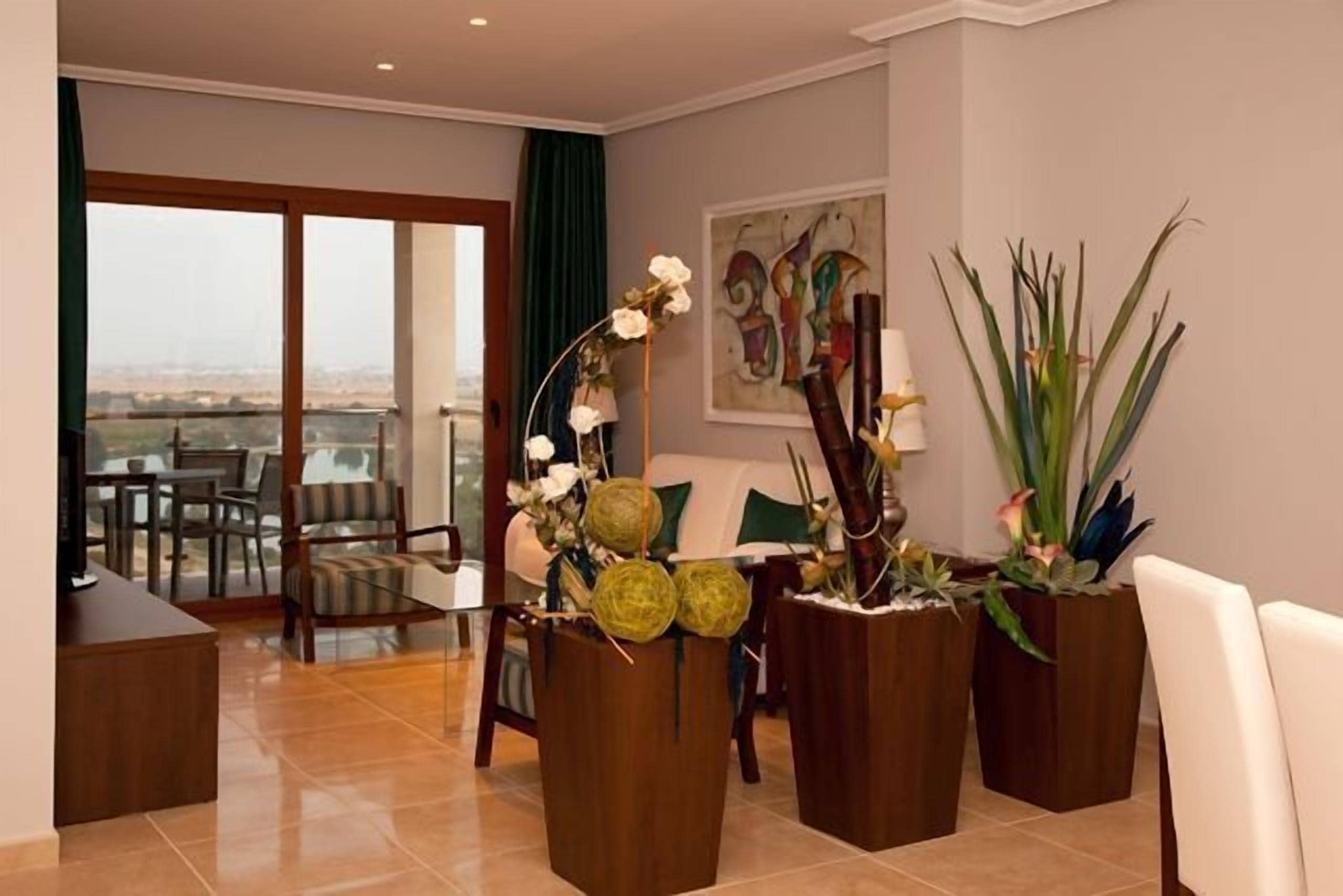 Deluxe Double Room, Terrace | Living area | LCD TV