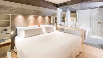 Ropa de cama hipoalergénica y minibar