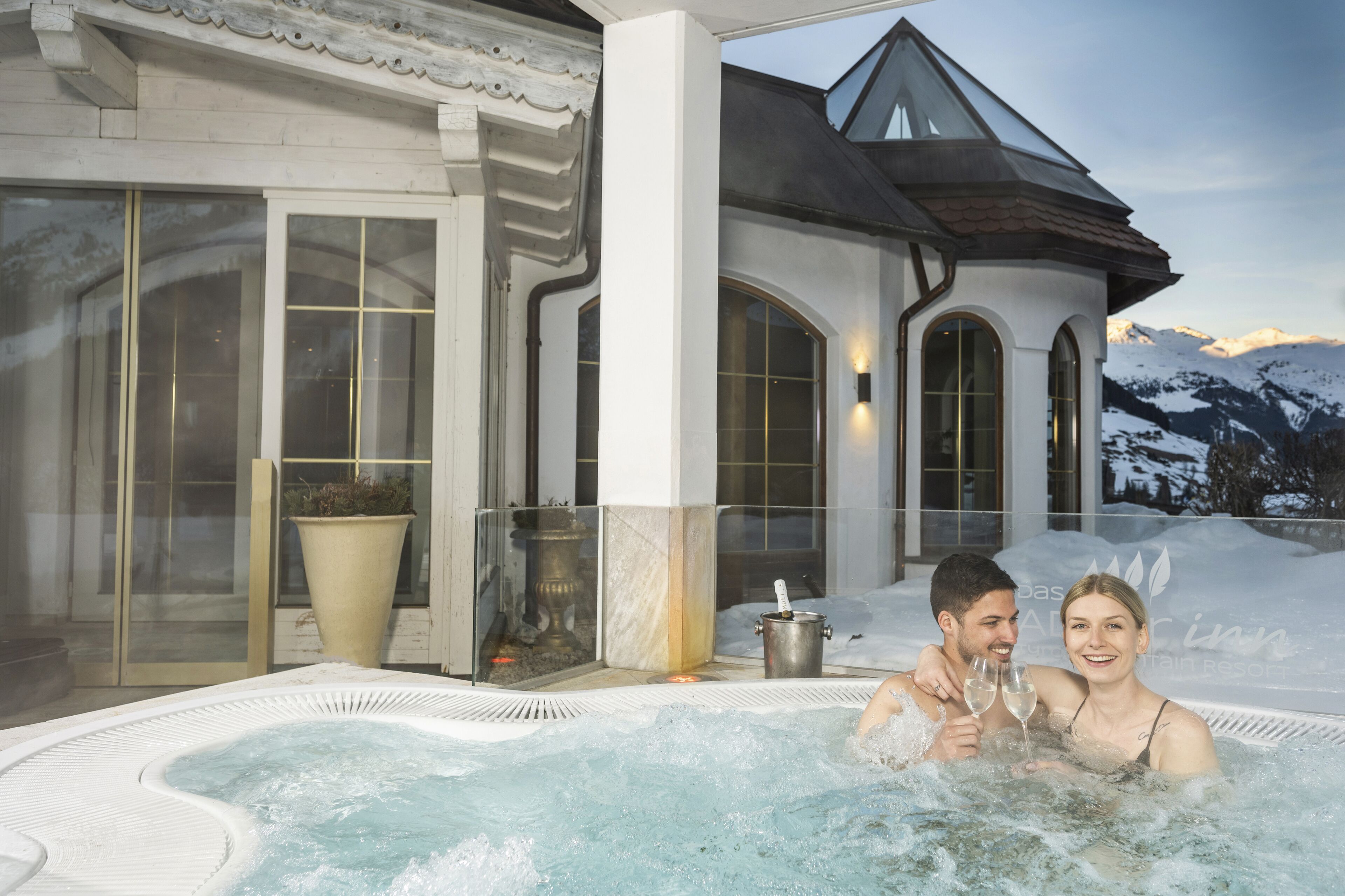 indoor pool, outdoor pool, pool loungers