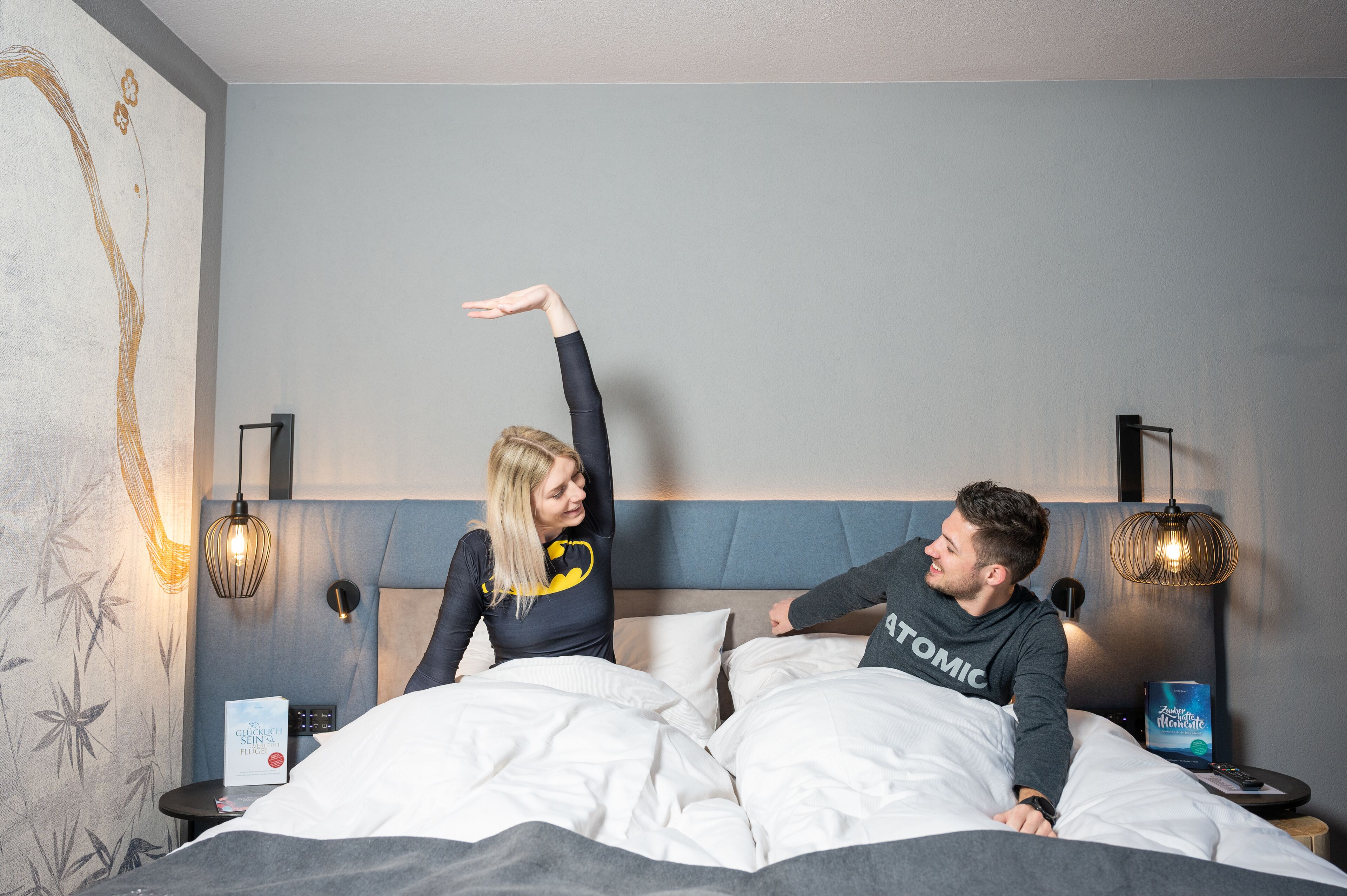 Habitación Confort doble, balcón, vistas a la montaña | Ropa de cama de alta calidad, caja fuerte, cortinas opacas y wifi gratis