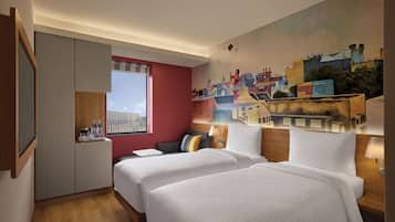 Deluxe Room, 2 Single Beds | Memory-foam beds, minibar, in-room safe, desk