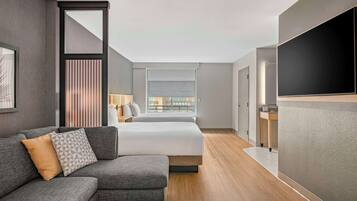 Hypo-allergenic bedding, pillowtop beds, in-room safe