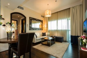 In-room safe, desk, soundproofing, iron/ironing board - First Central Hotel Suites (Dubai)