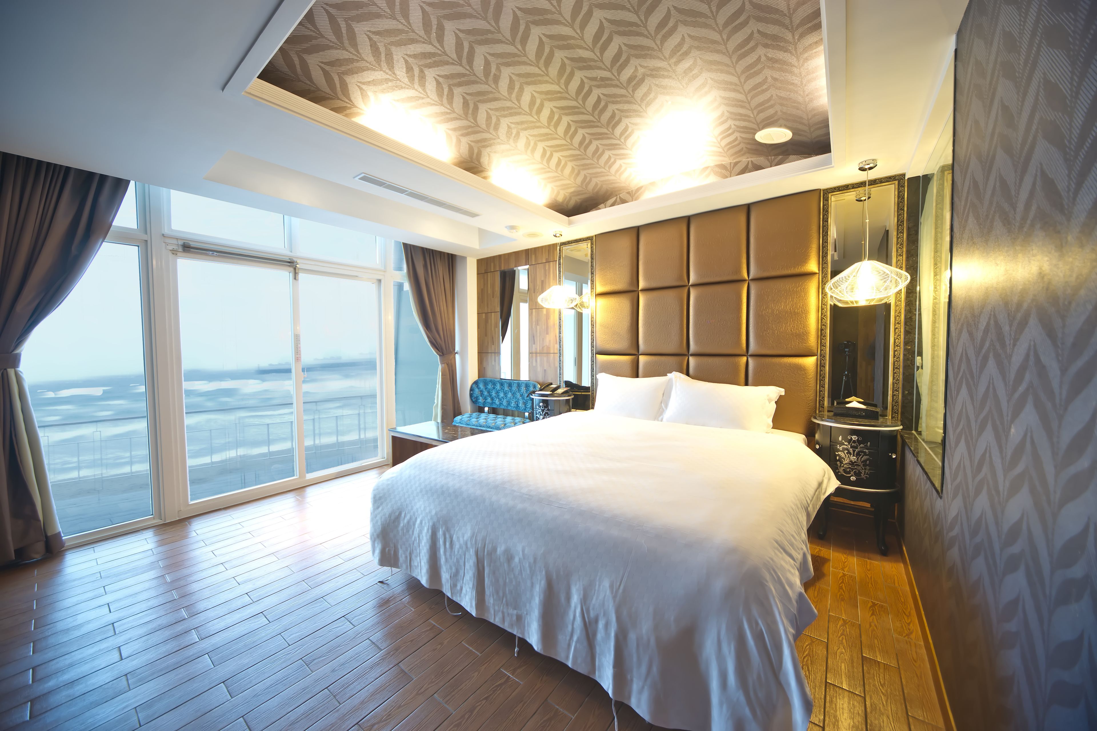 deluxe room, 1 king bed, beach view | desk, blackout curtains, rollaway beds, free wifi