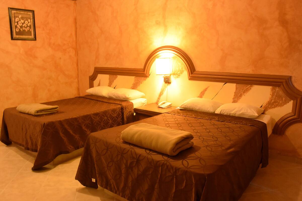 Double Room | Down duvets, in-room safe, blackout curtains