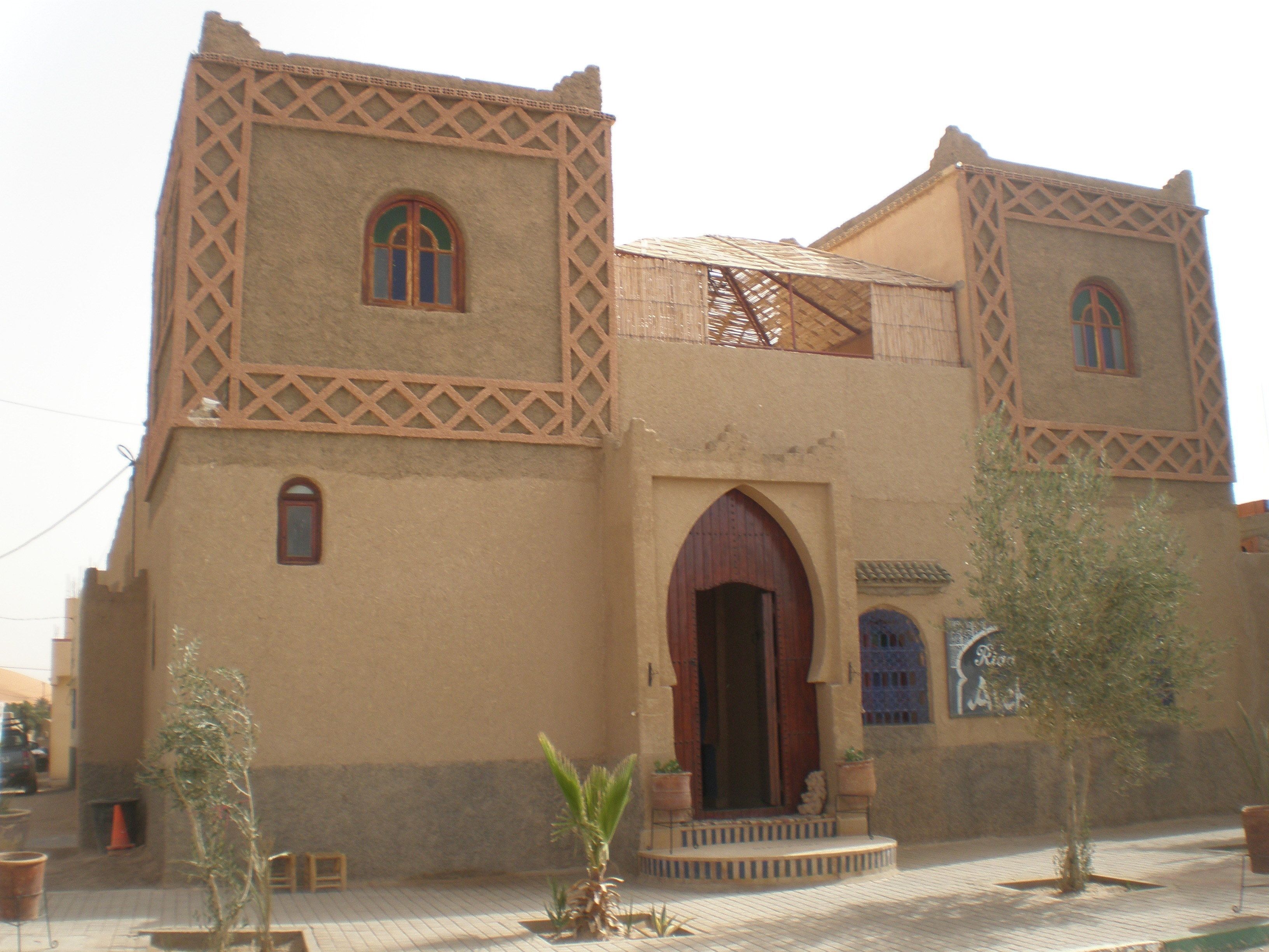 A szálláshely homlokzata