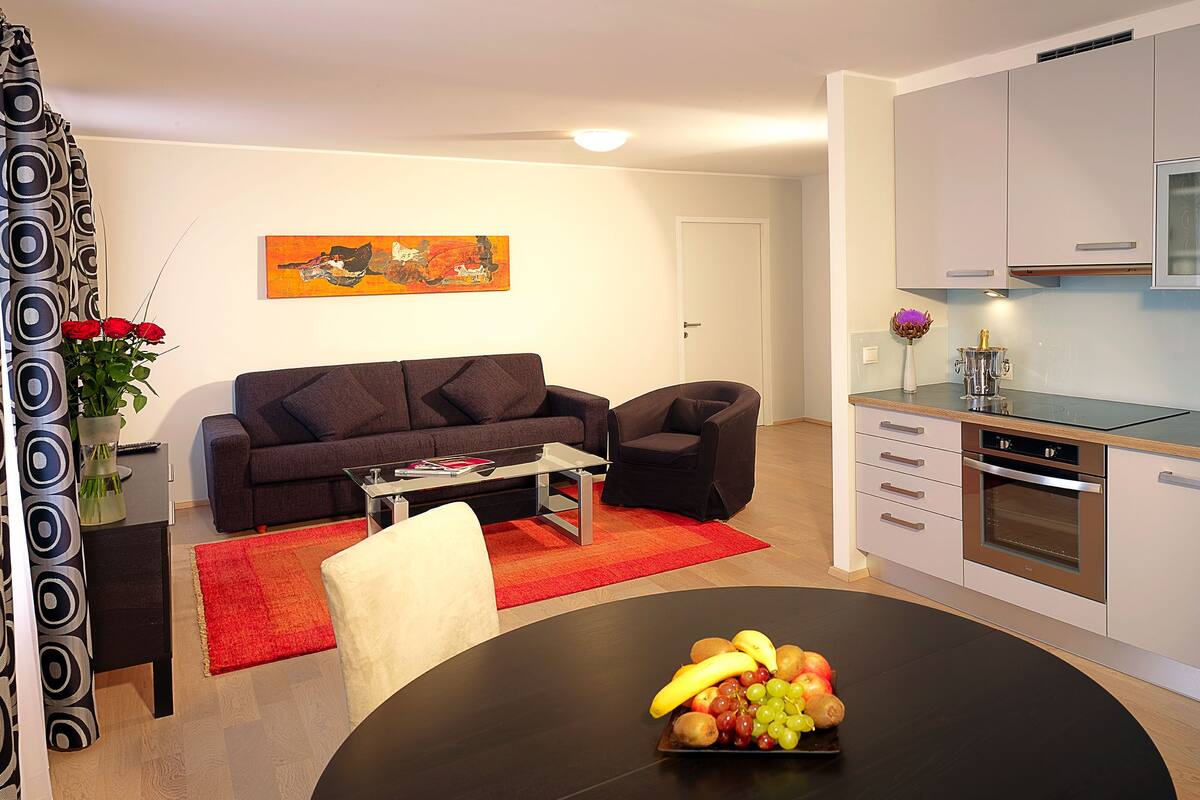 Superior Apartment, 1 Bedroom | Premium bedding, desk, iron/ironing board (on request), cribs (free)