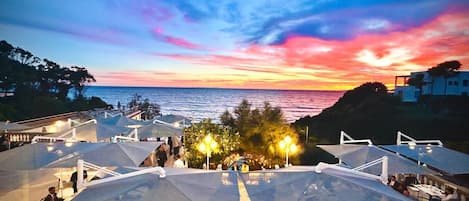 Breakfast, lunch, dinner served; Mediterranean cuisine, pool views