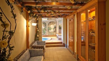 Sauna, hot tub, steam room, Turkish bath