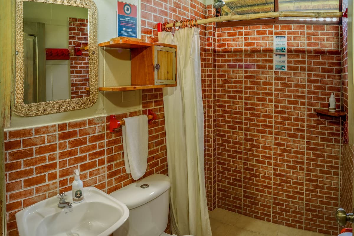 basic double room | bathroom | towels