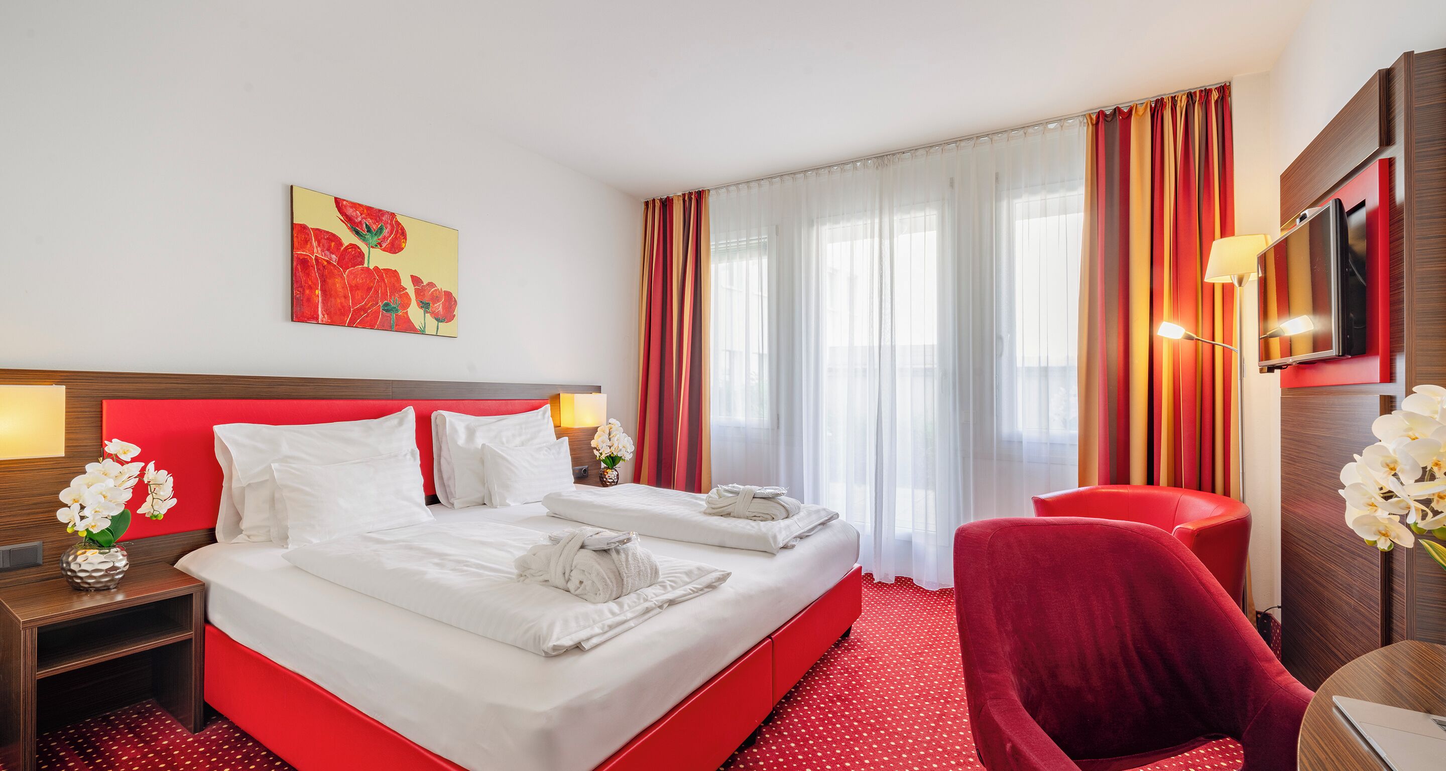 Standard-Doppelzimmer | 1 Schlafzimmer, hochwertige Bettwaren, Minibar, Zimmersafe