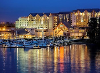 Front of property - evening/night at River Rock Casino Resort