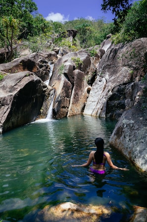 Outdoor rock climbing
