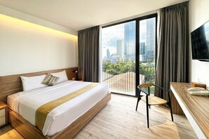 Deluxe Room | Premium bedding, pillowtop beds, minibar, in-room safe - Rasuna Icon Hotel (Jakarta)