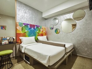 Standard Room, 2 Twin Beds | Desk, iron/ironing board, free WiFi, bed sheets - ibis budget Singapore Clarke Quay (Singapore)