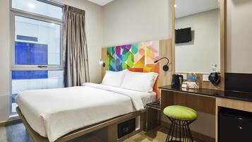 Kamar Double Superior, 1 Tempat Tidur Double | Brankas, meja kerja, setrika/meja setrika, dan Wi-Fi gratis