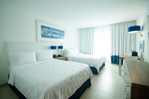 Premium bedding, down comforters, in-room safe, desk