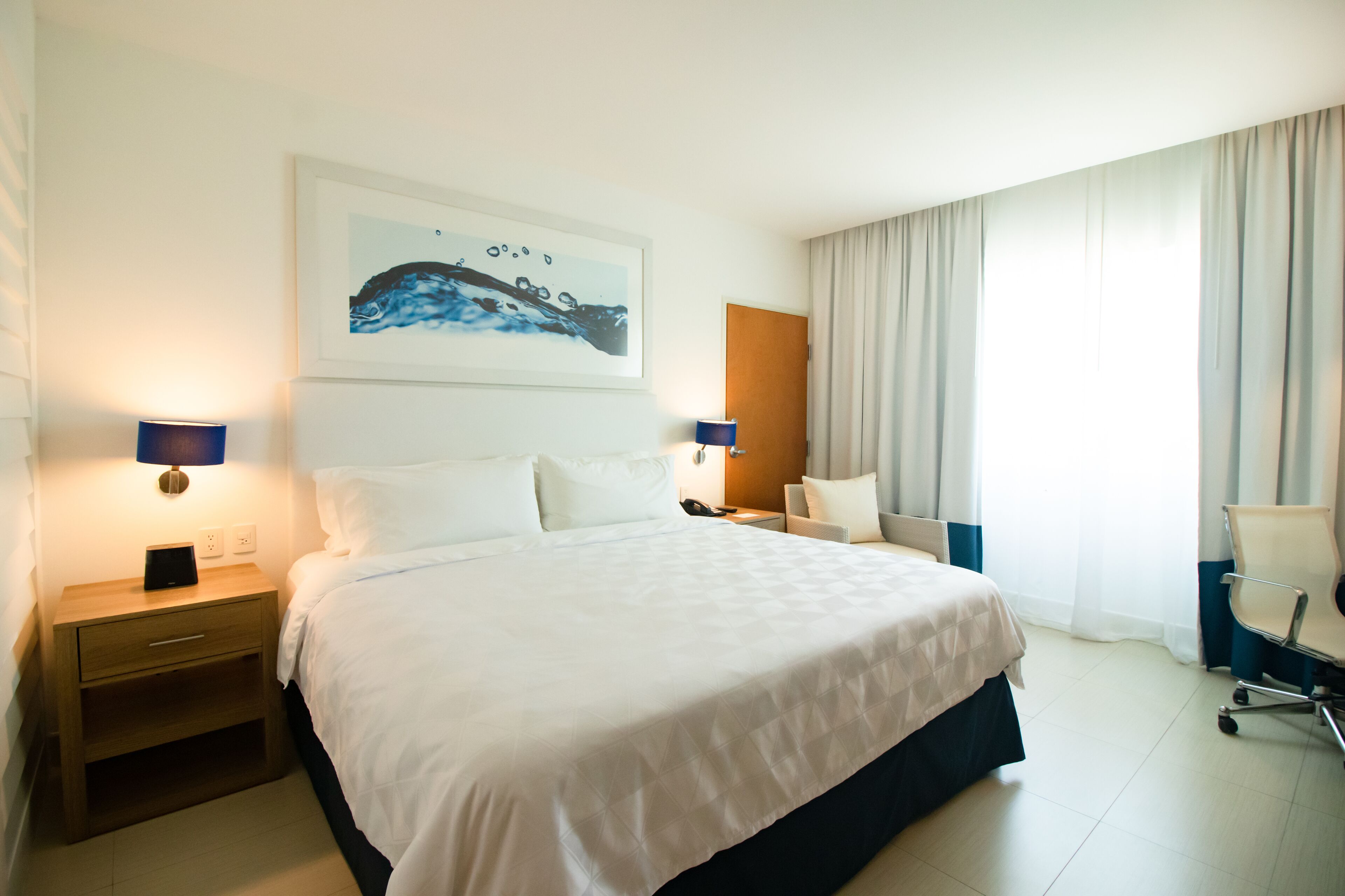 Habitación estándar, 1 cama King size | Ropa de cama de alta calidad y edredón 